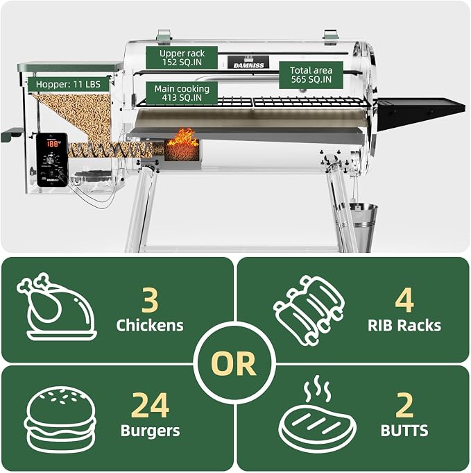 Wood Pellet Smoker BBQ Grill - Image 5