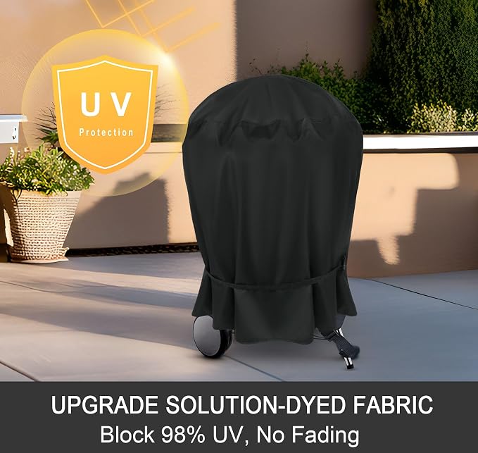 NettyPro Grill Cover for Charcoal Kettle Grill 26 inch, Heavy Duty Waterproof - Image 3