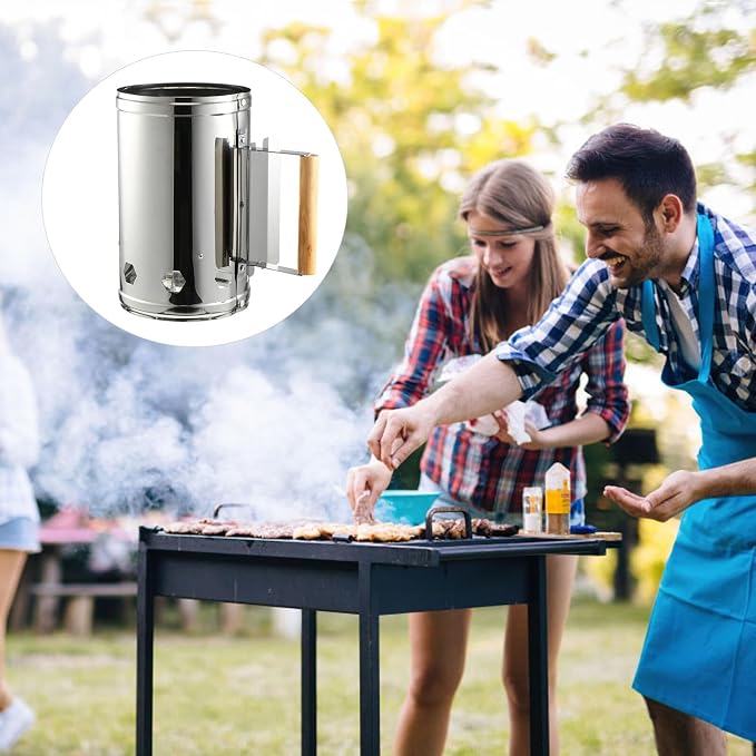 Angoily Fast Charcoal Chimney Starter Barrel - Image 9