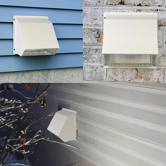 4 Inch Dryer Vent Cover Outside Hooded Wall Vent - Image 8