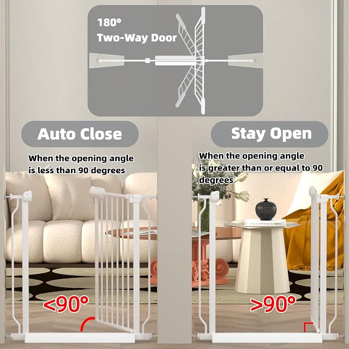 TSAYAWA Baby Gate Extra Wide Fits 71.5-85.8 inch Wide Opening - Image 6