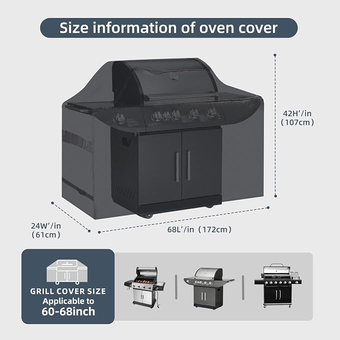 KPT BBQ Grill Covers Heavy Duty Waterproof - Image 3