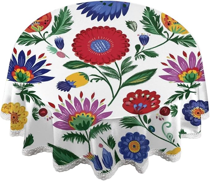 Round Tablecloth Waterproof Table Cloth by Unknown