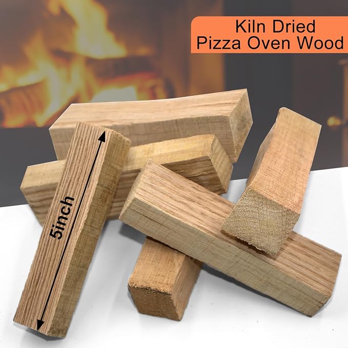 Kiln-Dried Oak Wood for Pizza Ovens, 5-Inch Barkless Logs, Solo Stove, and - Image 2