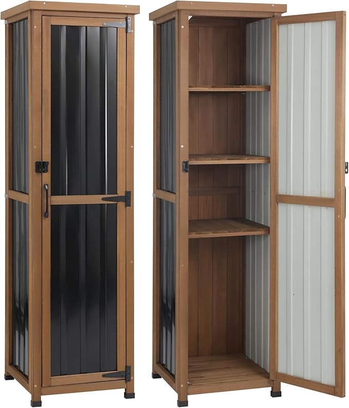 PetsCosset 62" H Narrow Outdoor Storage Cabinet - Image 8