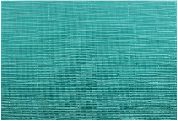 Gugrida Placemats Set of 6 Plaid Checkered Blue PVC Placemat - Image 4