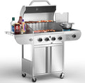 G41 Pro Gas Grill, Heavy-Duty Stainless Steel BBQ Grill, 4 Burner Gas Grill by Electactic