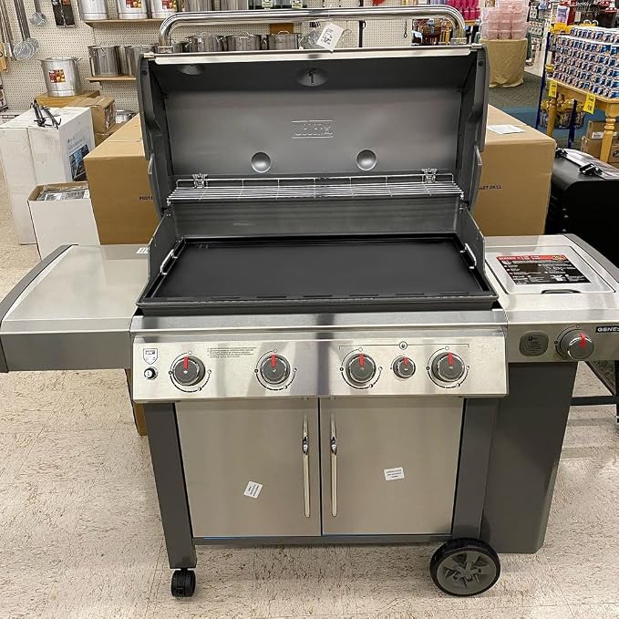 Full-Size Griddle Inserts for Weber Genesis II 400 Series Gas Grill, Flat Top - Image 6