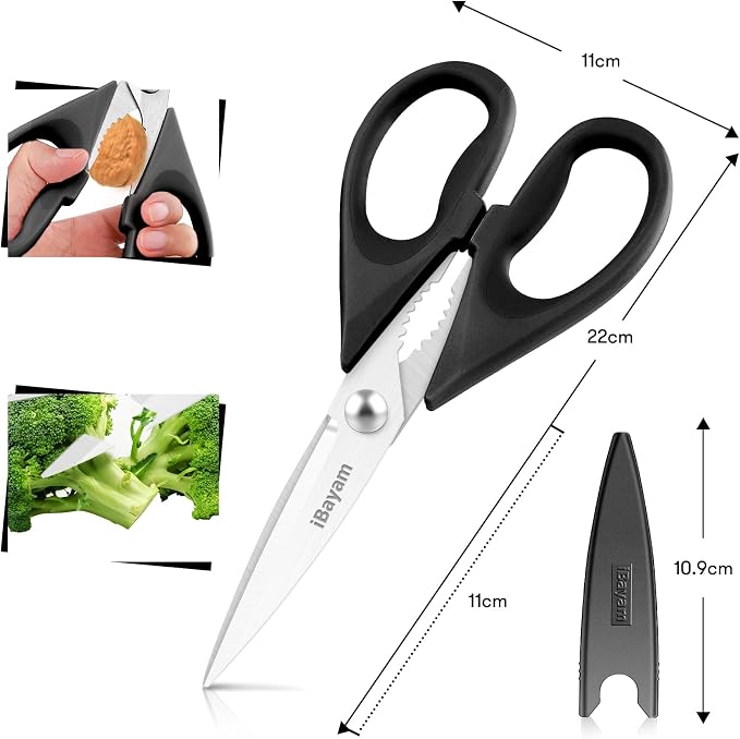 iBayam Stocking Stuffers for Men, Kitchen Scissors All Purpose Kitchen Shears - Image 3