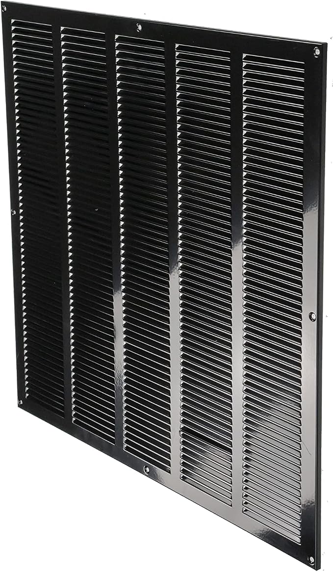 Repa Market Air Vent Cover 20x20 Inch Black Galvanized Steel Louvered Grill - Image 9
