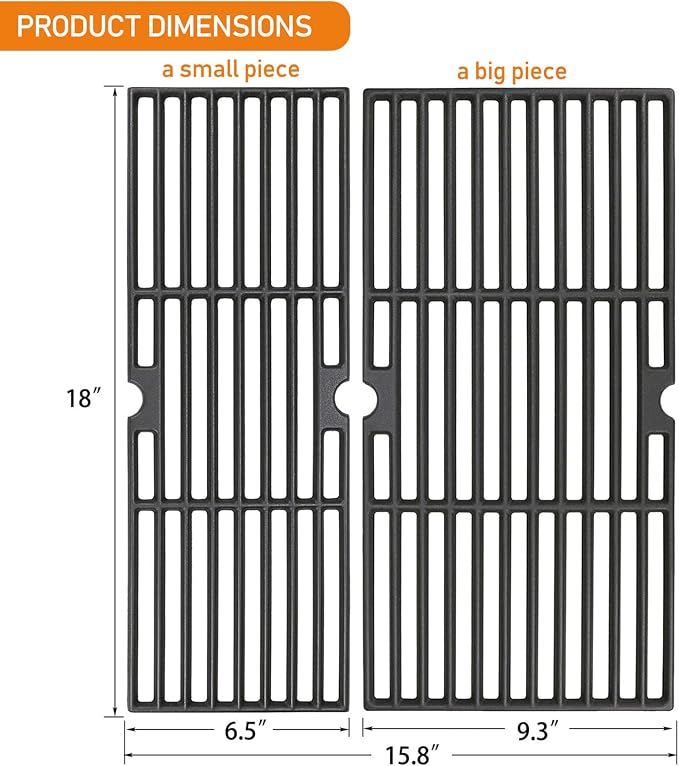 Grill Grates 18 Inch for Charbroil Performance 463625219 463625217 463673519 - Image 2