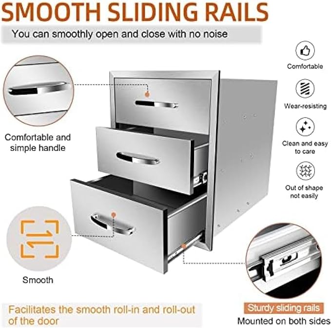 Stainless Steel Outdoor Kitchen Drawers - Image 5