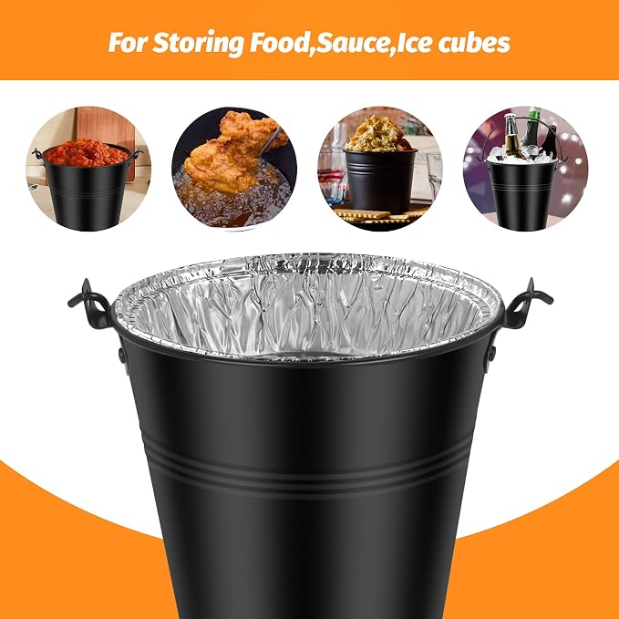 Drip Grease Bucket & 10 Pack Bucket Liners Set Compatible - Image 7