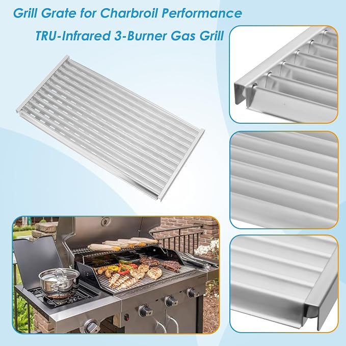 17" Grill Grate for Charbroil Performance TRU-Infrared 450 3-Burner 463370719 - Image 3