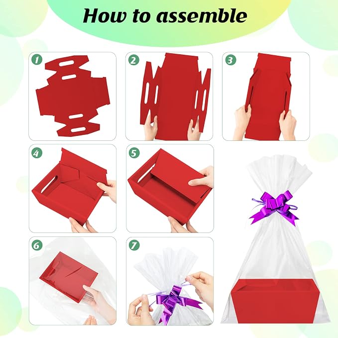 Fainne 74 Pcs Baskets for Gifts Empty Bulk DIY Empty Gift Basket Include 20 - Image 3