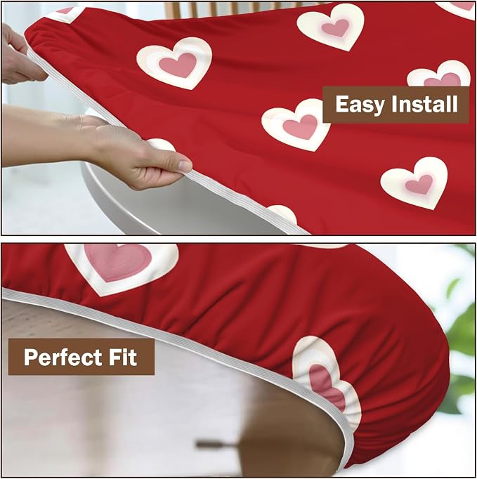 Valentines Day Round Fitted Tablecloth - Image 7
