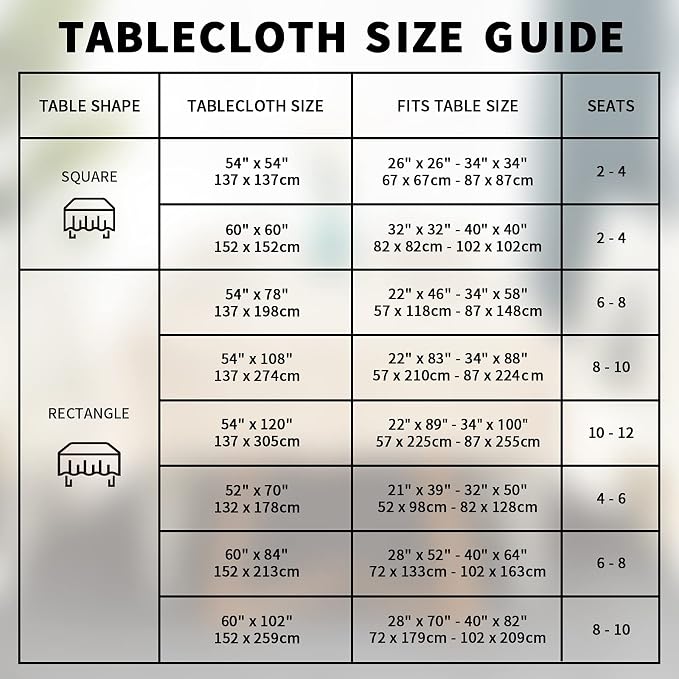 Romanstile Rectangle Vinyl Tablecloth, 100% Waterproof Oil-Proof Checkered - Image 7