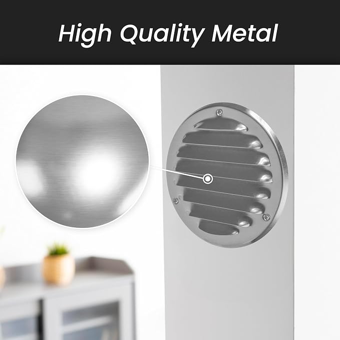 Repa Market 6 Inch Air Vent Covers/White Galvanized Steel Return Air Grille/AC - Image 4
