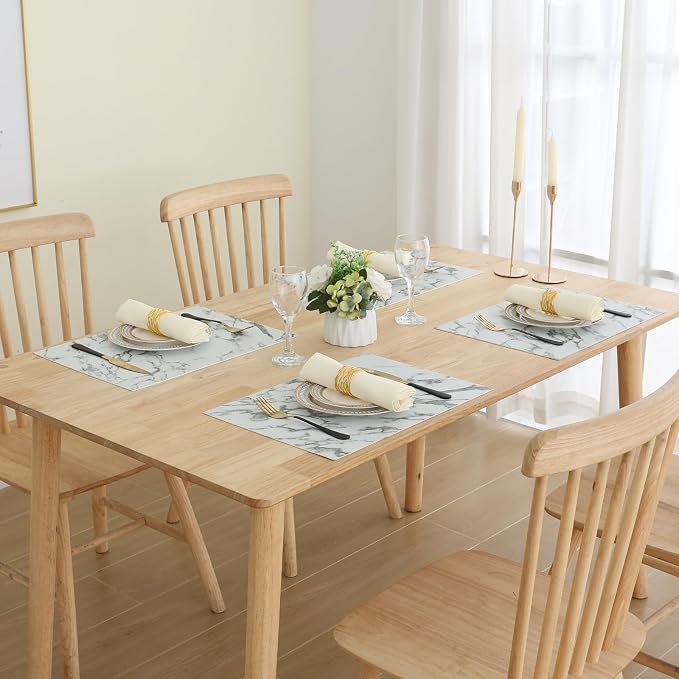 Homaxy Faux Leather Heat Resistant Placemats - Image 8
