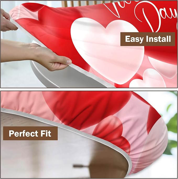 Valentines Day Round Fitted Tablecloth - Image 6