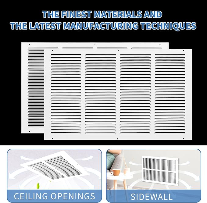 24x14 Return Air Grille, Air Return Vent Cover, AC Vent Cover, Cold Air Return - Image 6