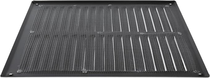 Square Ventilation Grille / 10" x 10" Inch Inside Measurement/Black Metal Air - Image 7