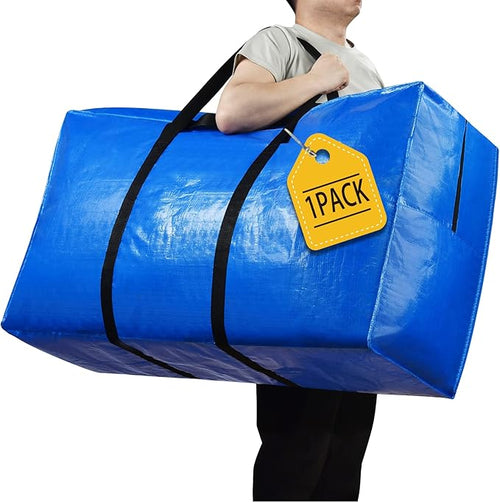 155 Gallon Extra Large Storage Bags, Zippered Outdoor Cushion Furniture Storage by HAPPY+CHEERS