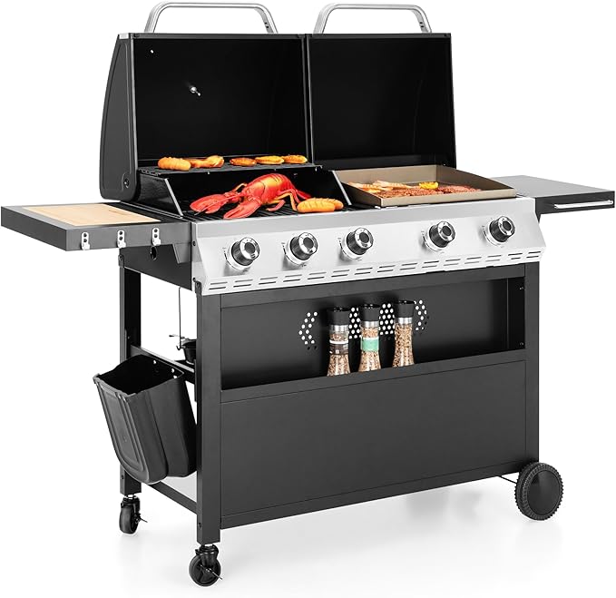 Captiva Designs Propane Gas Griddle Grill Combo by CaptivaDesigns