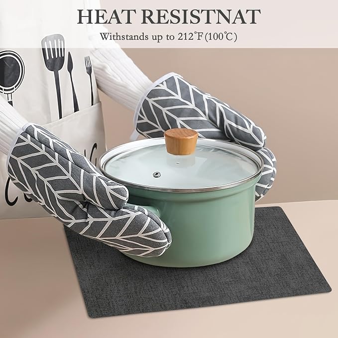 Faux Leather Heat Resistant Placemats Set of 8 – Waterproof Oilproof Wipeable - Image 5