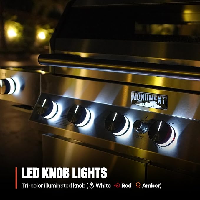 Monument Grills 6-Burner Convertible Natural Gas Smart bbq Grill Stainless - Image 7