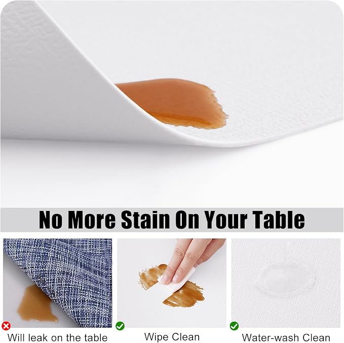 Homaxy Faux Leather Heat Resistant Placemats - Image 4