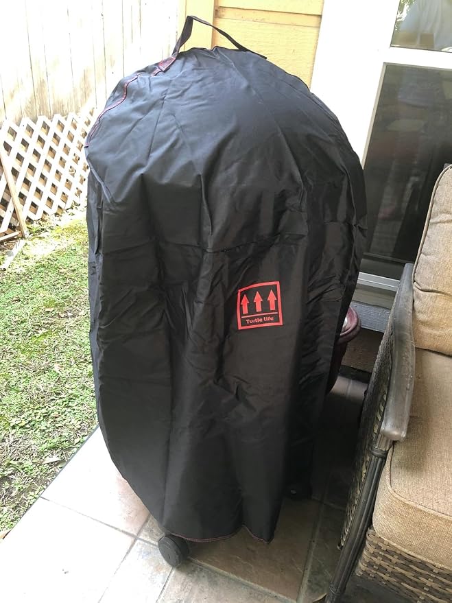 Turtle Life Round BBQ Grill Cover, 22inch Heavy Duty Durable Waterproof Rip - Image 5
