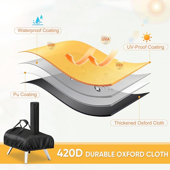 Pizza Oven Cover for BIG HORN 16, TwoPone Waterproof Pizza Oven Accessories - Image 4
