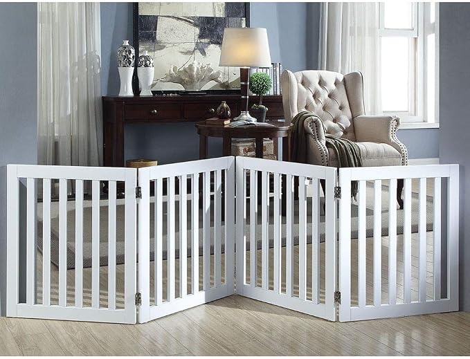 unipaws 24”H Free Standing Pet Gate - Image 2