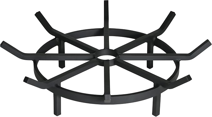 SteelFreak Heavy Duty Wagon Wheel Firewood Grate by SteelFreak
