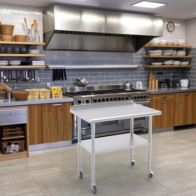 24x30 Inch Stainless Steel Work Table - Image 2