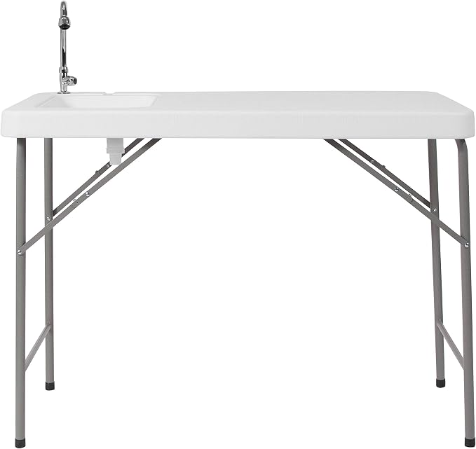 Flash Furniture Wesley 4' Portable Fish Cleaning Table - Image 5