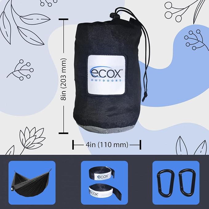ecox Outdoors Parachute Hammock Single - Image 5