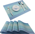 Vinyl Placemats, Washable Table Mats Easy to Clean Woven Placemats by PandaPalm