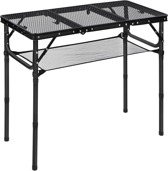 RedSwing Tri-fold Folding Picnic Table, Lightweight Height Adjustable Aluminum by RedSwing