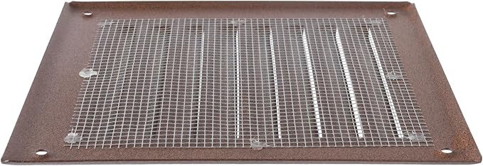 Square Ventilation Grille / 5" x 5" Inch Inside Measurement/Brown Metal Air - Image 7