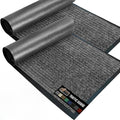 GORILLA GRIP Waterproof Traffic Guard Door Mat, 2 Pack Heavy Duty Entryway Mats by GorillaGrip