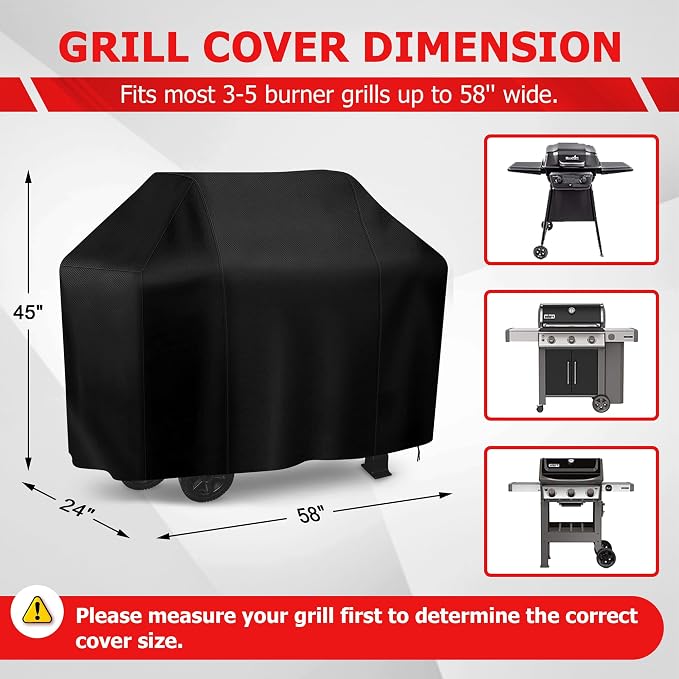 iCOVER Grill Cover 58 Inch, BBQ Grill Cover - Image 2