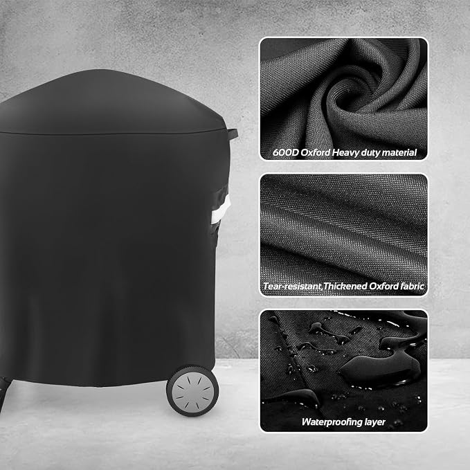 7113 Grill Cover for Weber Q Series, 600D Anti-Fade Compatible - Image 4