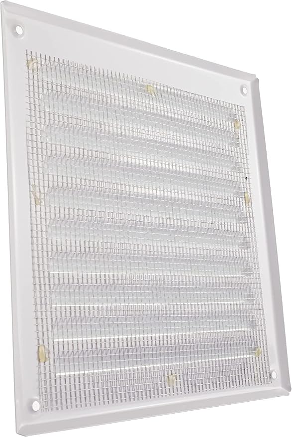 Vent Systems - 6 x 6 Inch Pack of 10 White Metal Square Soffit Air Vent Grille - Image 7