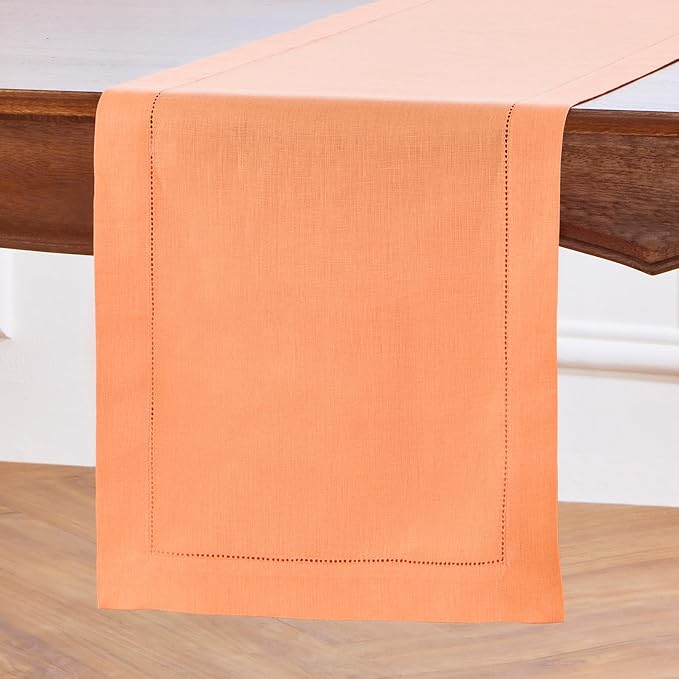 Solino Home Linen Coral Table Runner 72 Inches Long - Image 2