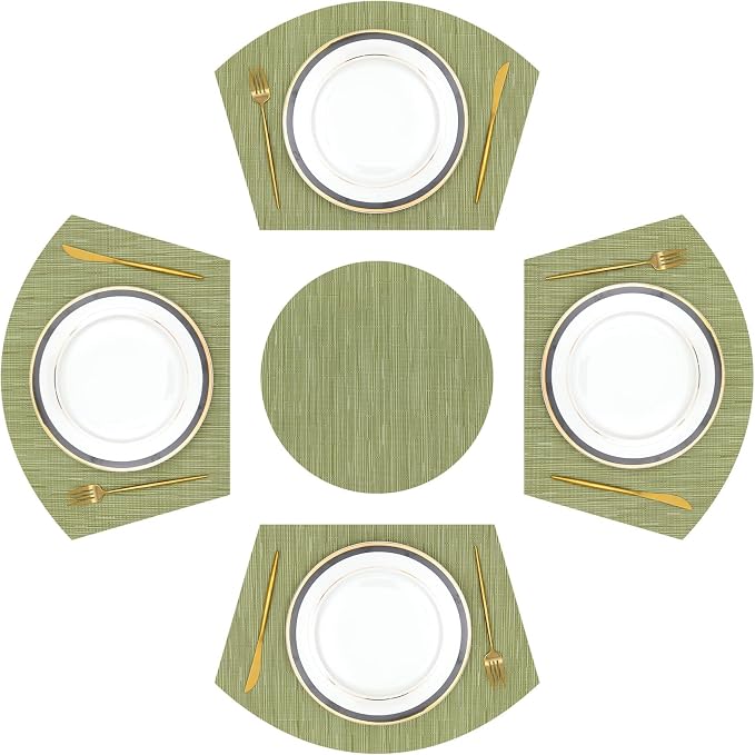 SHACOS Large Size Wedge Shape Placemats by SHACOS