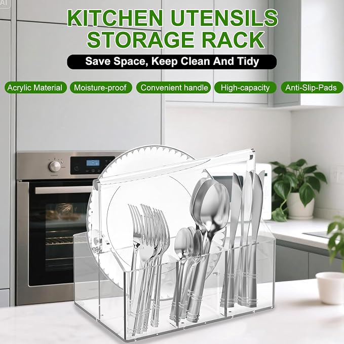 Acrylic Utensil Holder - Image 2