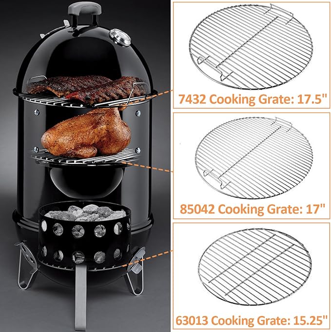 AJinTeby Heavy Duty Plated Steel Cooking Grate and Lower Grate, Charcoal Grate - Image 5