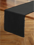 Solino Home Linen Black Table Runner 120 Inches Long by SolinoHome